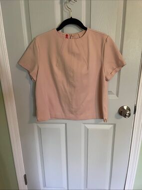 SPANX Soft Pink Short Sleeve Boxy Tee